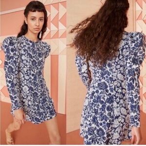 ULLA JOHNSON Wren denim mini dress